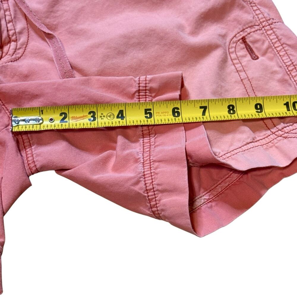 Vintage Y2K American Eagle Outfitter Women’s Roll Up Hem Peach Shorts Size 12 - Picture 9 of 16